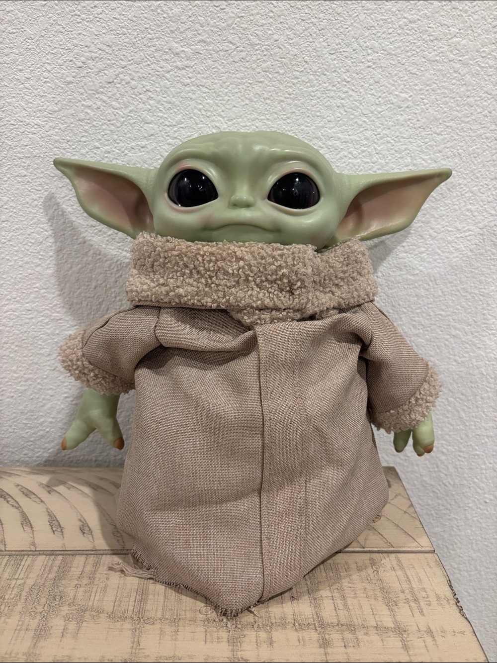 Green Baby Alien Plush Toy with Tan Coat - Kids Toys